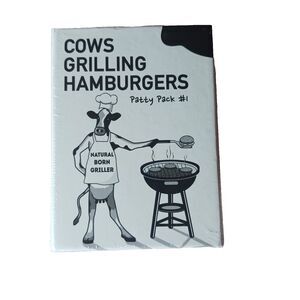 Cows Grilling Hamburgers Patty Pack #1 card game Cows Against Hamburgers